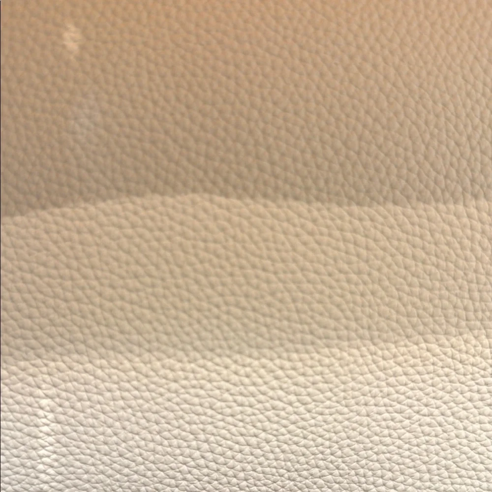 Elegant White Pebbled Leather Top-Handle Satchel - Picture 10 of 14